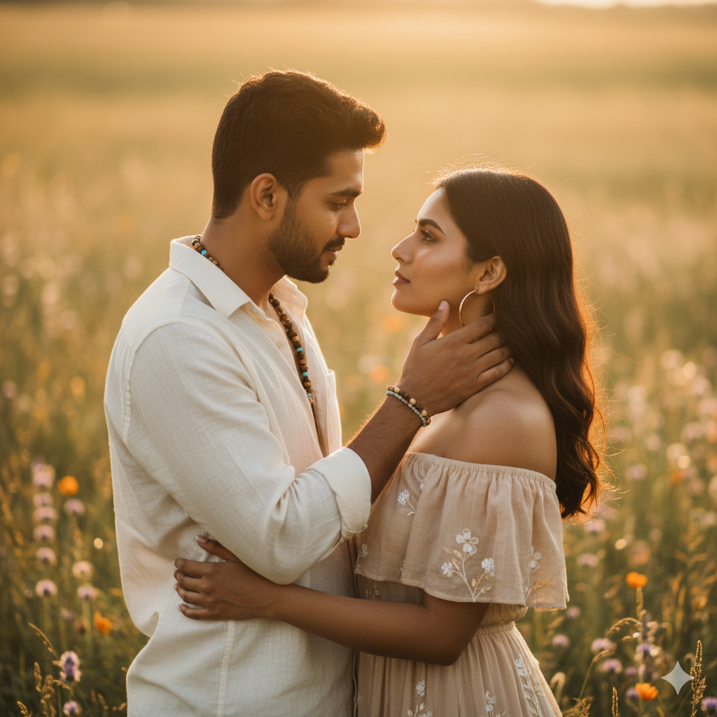 Bohemian Golden Hour Portrait- couple2
